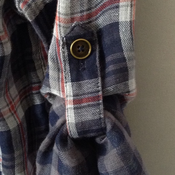 NWT Ash & Ember Women’s Plaid Button Down Shirt - Picture 6 of 8